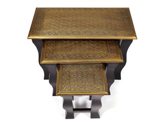 Комплект 3 столик Secret De Maison «Brahma» (mod. ND-009) (Чёрный)