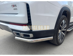Защита заднего бампера угловая Папа Тюнинг d60 для CHANGAN CS95 2023-