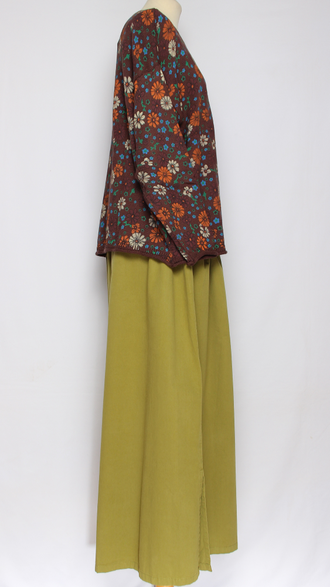 ДЖЕМПЕР ХЛОПОК "ПОЛЯНКА РОМАШКИ" шоколад до р.54