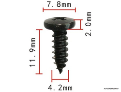 Саморез 4,2*11,9 черный (2014) (цена за 100шт.)