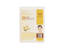 Dermal Chamomile Collagen Essence Mask / Dermal Тканевая маска с экстрактом ромашки и коллагеном (23 г)