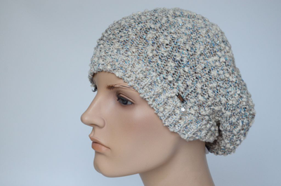 Берет Vizio 1220 ВO летний белый с голубым