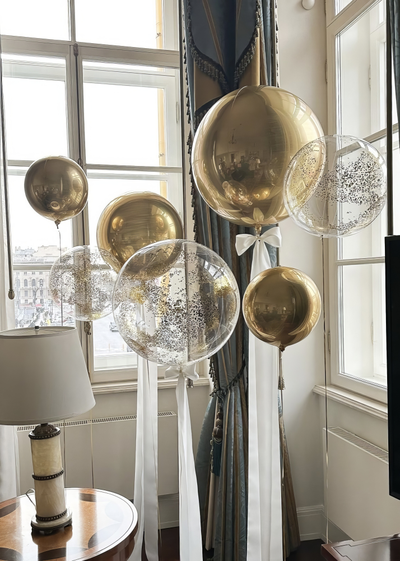 3D фольгированные сферы 40см (цвета в ассортименте)