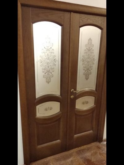 ЛАЙНДОР (УЛЬЯНОВСК)/ МОДЕЛЬ АЛИНА-2/ ПОЛОТНО ОСТЕКЛЕННОЕ/ НАТУРАЛЬНЫЙ ШПОН ЯСЕНЯ/ ТОН 35 (ШЕРВУД)