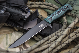 Тактический нож Intruder D2 Black Titanium