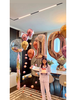Красивая композиция с шарами капитошки