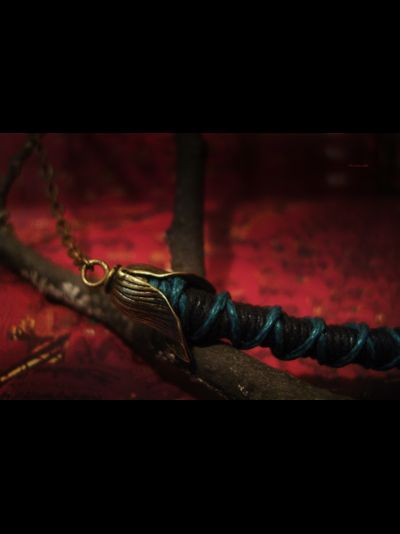 "Время Самайна", комплект украшений (серьги и колье) с тыквами к Хэллоуину