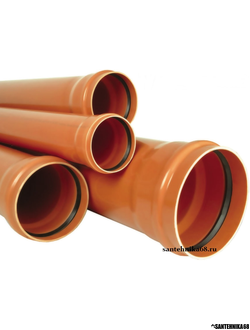 Труба ПП ОРАНЖЕВАЯ канализационная Синикон 110 * 3,4 SN4 0,5 1 2 3 м