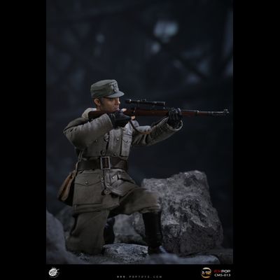Немецкий снайпер Эрвин Кёниг ("Враг у ворот") - КОЛЛЕКЦИОННАЯ ФИГУРКА 1/12 German Sniper Colonel (CMS013) - POPTOYS