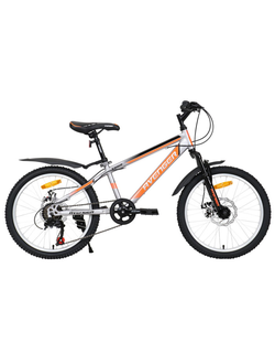 Велосипед 20" Avenger C201D серый/оранжевый неон