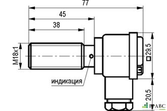 Индуктивный датчик ISB AT4A-21-5-LP