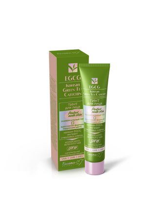 Тинт для лица Perfect Nude Skin «EGCG Korean GREEN TEA CATECHIN» универсальный тон  (SPF 15), 30 г