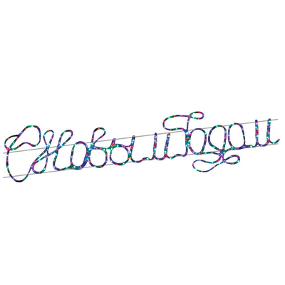 Световая фигура " С Новым Годом" в Казани.