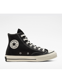 Кеды Converse Chuck 70 зимние кожаные черные высокие 172364C фото