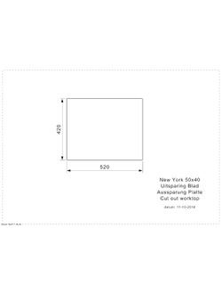 Мойка Reginox New York 50x40 Comfort PVD