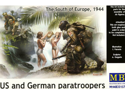 Сборная модель: (Master Box MB35157) Американские и немецкие десантники. Южная Европа, 1944 г.