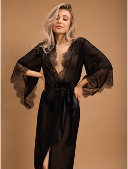 06791 Элегантный пеньюар с отделкой кружевом (Muse)  LeFrivole