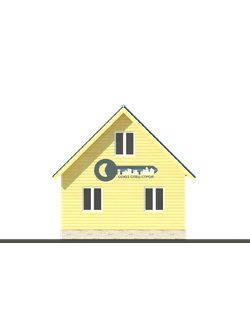 Д-15 ДАЧНЫЙ ДОМ ИЗ БРУСА: ГАБАРИТНЫЕ РАЗМЕРЫ: (7Х6М), ОБЩАЯ ПЛОЩАДЬ: 63М²