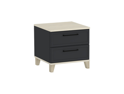 Спальня AURELIO (АУРЕЛИО) - AURELIO 41 Тумба прикроватная Антрацит-Блеквуд Сатиновый