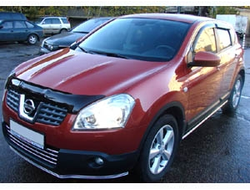 Дефлектор капота темный NISSAN QASHQAI/QASHQAI+2 2007-2009