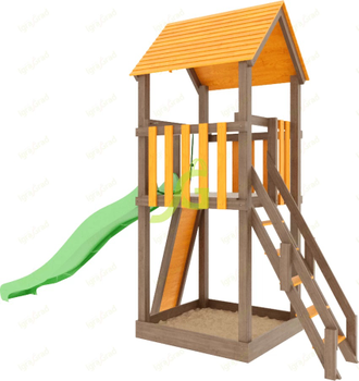 Детская площадка IgraGrad Панда Фани Tower скалодром