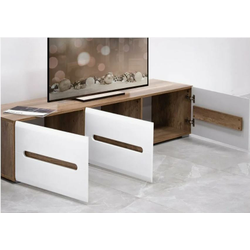 Наоми Тумба ТБ-17 (1802*408*460мм), дуб каньон/белый глянец