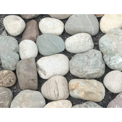 Валун Домбай речной однотонный, фракция 200-400 мм