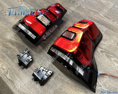 Стопы Toyota Land Cruiser Prado 150 2018+ красные светодиодные