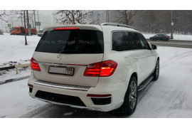 Тонировка Mercedes-GLS профессиональной пленкой производства США фото №12.