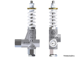 Клапан предохранительный VS 80/150; вход 3/8"г.  выход 3/8"г. 80 л/мин 170 бар нерж. - Aisi 303