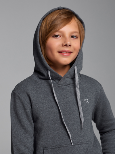 Теплый детский спортивный костюм, 12SKD-1475/2,темно-серый меланж