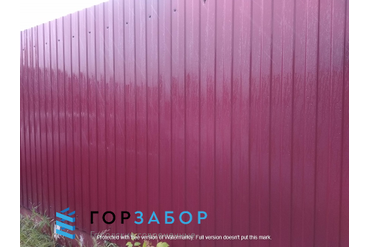 Забор из профнастила купить недорого