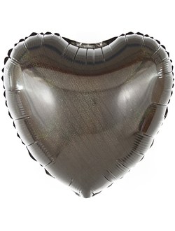 Сердце чёрное, голография 45см