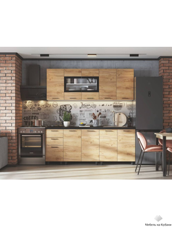 Аризона 2,0 м кухонный гарнитур Дуб золотой
