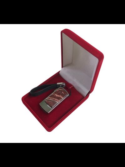 Флешка с яшмой в подарочной упаковке