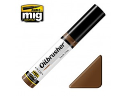 Ammo MIG: Масляная краска с тонкой кистью аппликатором Earth Clay