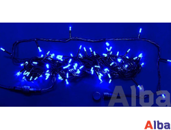 Гирлянда-Нить 10 м, 24В, СИНИЙ, IP65 резина, статика
