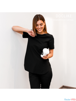 БЛУЗА DOCLIKE DL419 черная