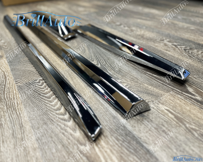 Молдинги Toyota Prado 150 стиль 2023 хром