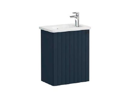 Модуль с круглой раковиной, Vitra Root Groove, 45 см, с дверцей, матовый темно-синий, левосторонний, 69196