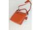 (АРТИКУЛ: 10053/2) СУМКА ЖЕНСКАЯ НЕБОЛЬШАЯ, НАТУРАЛЬНАЯ КОЖА, ОРАНЖЕВАЯ, С РУЧКОЙ И ПЛЕЧЕВЫМ РЕМНЕМ