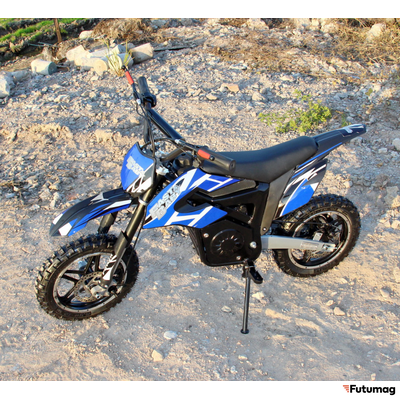 Электромотоцикл GreenCamel Питбайк DB400, 48V 1200W R10 быстросъемная батарея синий