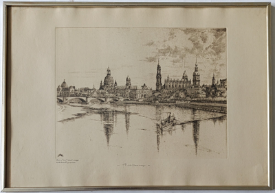 "Эстония. Таллин" линогравюра Toivo Kulles 1967 год