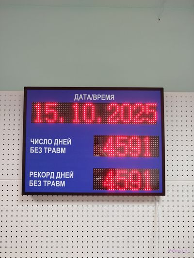 Электронное Табло уровня травматизма