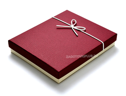 Премиум подарочная коробочка для наборов "Винный красный"