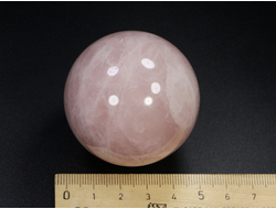 Шар Кварц розовый, Бразилия (50 мм, 172 г) №24482