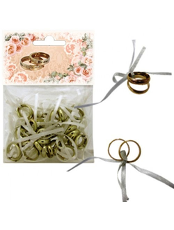 Декор"Обручальные кольца" 2 см 20 шт/уп в наличии в Орле
