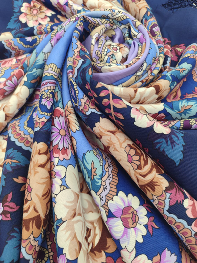 Павловопосадский платок Времена года. Зима 709-14