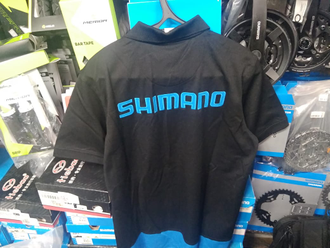 Веломайка Shimano, |XL|M|L|, поло коротк. рук., черная, SHI17001XL