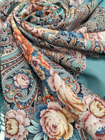 Павловопосадский платок Мчится тройка 1896-12